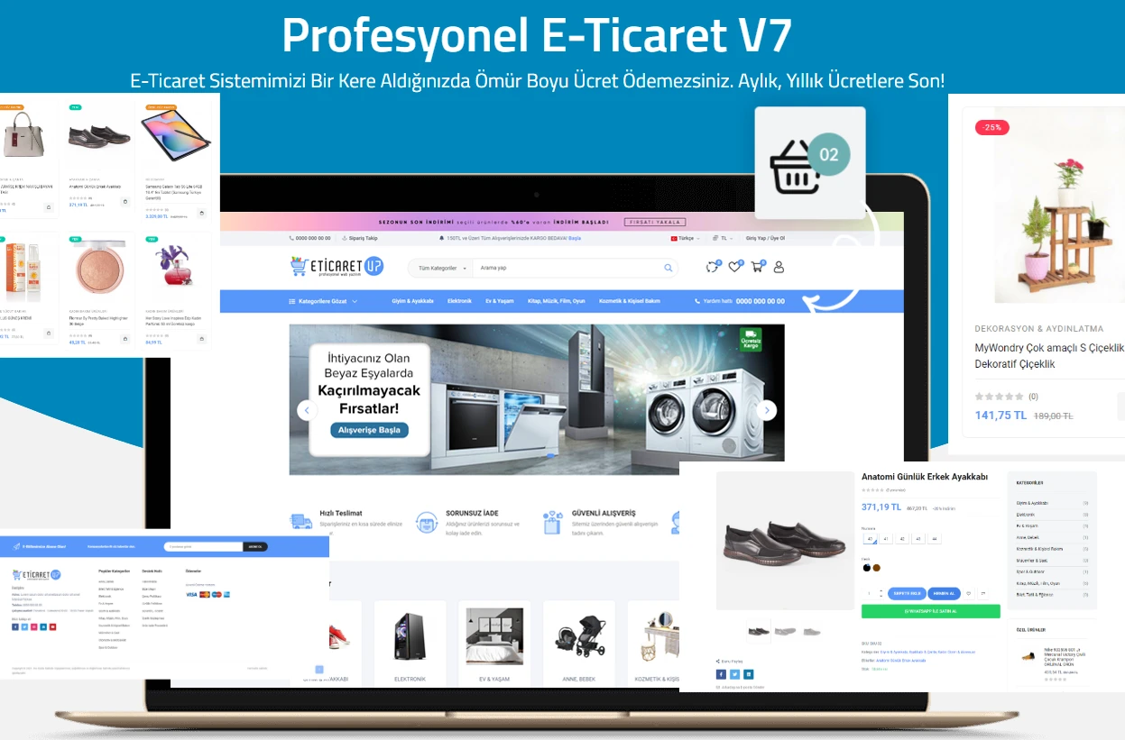 Profesyonel E-Ticaret Yazılımı V7
